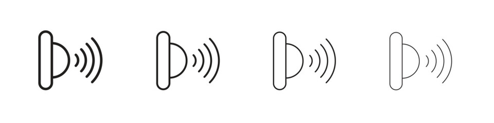 Motion sensor icon set vector eps10. illustration, logo sign symbol pictogram template