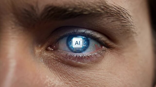 AI Chip Implanted in Man’s Eyes, Human of the Future, Cybernetic Implant, Human Augmentation, Memory Enhancement