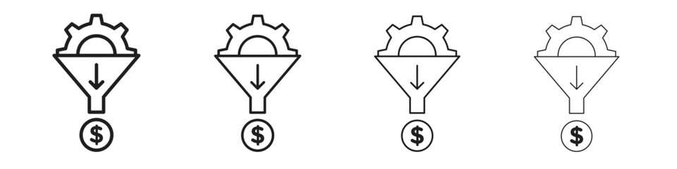 Lead generation icon set vector eps10. illustration, logo sign symbol pictogram template