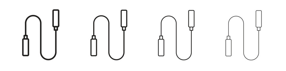 Jump rope icon set vector eps10. illustration, logo sign symbol pictogram template