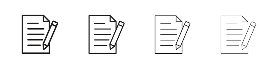 Declarations icon set vector eps10. illustration, logo sign symbol pictogram template
