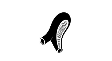 Hand drawn illustration of small intestine villus cross section.