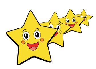 Smiling Star Cartoon Vector