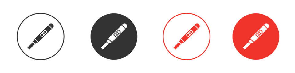 Pregnancy test icon for ui or ux isolated on white for mobile app, editable