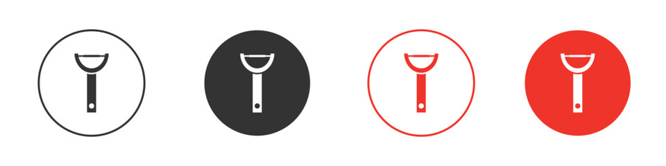 Potato peeler icon for ui or ux isolated on white for mobile app, editable