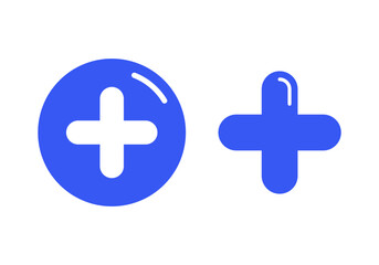 Obraz premium Purple Add Plus Icon Representing New Item or Create Button for Modern Digital Application