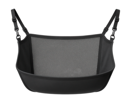 Hammock-style net for compact cars to keep backseat clean from pet hair.