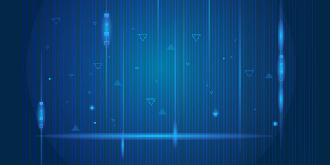 Modern Digital Data Flow  Innovation and Connection Concept