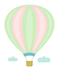 Fototapeta premium PNG Colorful hot air balloon illustration colors transportation.