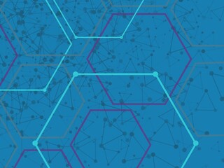 Abstract blue geometric pattern texture background with squares and lines like water or pool tile mosaic