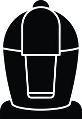 Automated Coffee Capsule Maker Line Art Transparent Background