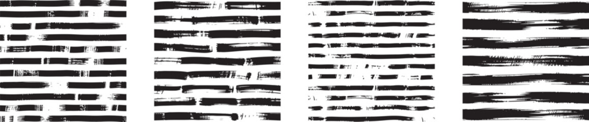 Black brushstrokes ink style creative texture lines art