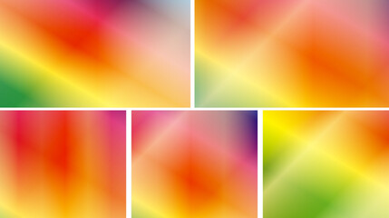 Abstract background in pastel colors. Light green, yellow, and red vector gradient background with blur. Colorful gradient abstract illustration in a blur style.