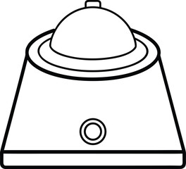 Digital Centrifuge Line Art Transparent Background