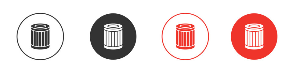 Air filter icon for ui or ux isolated on white for mobile app, editable