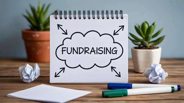 Brainstorm fundraising ideas with this vibrant, modern studio setup - perfect for charity events, school projects, or community initiatives today!