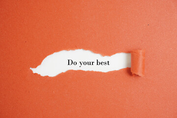 do your best