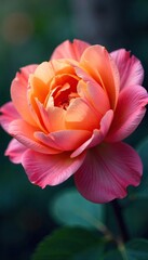 Fototapeta premium Exploding Flower Blossom Vibrant Close-up of Petals Unfurling in a Burst of Color, Showcasing Natures Delicate Power and Ephemeral Beauty