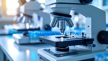 Detailed view through a microscope observing the intricate process of in vitro fertilization