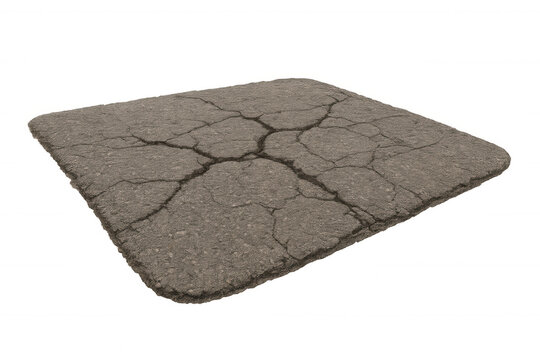 Cracked asphalt road pavement texture showing grunge decay, deteriorating surface, or broken concrete element - Powered by Adobe