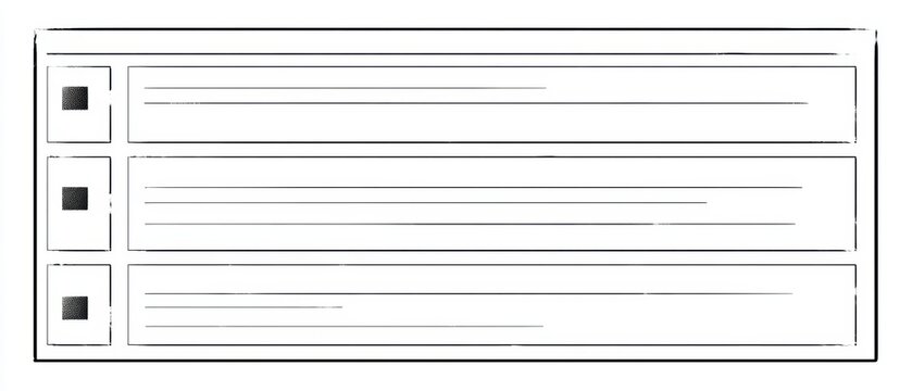Blank Checklist Template for Organizing Tasks and Prioritizing Important Activities Efficiently