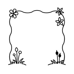 garden themed frame for kids