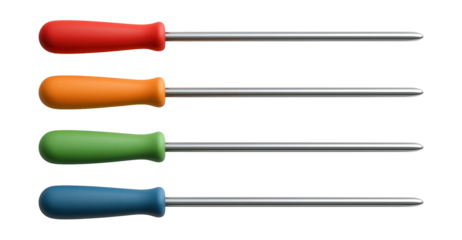 Heat-resistant silicone-coated skewers ensure safe handling during high-temp grilling.