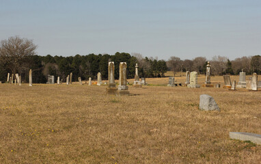 Historic Elkins Cemetery In Omen Texas