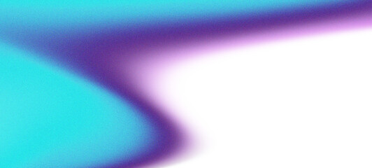 Abstract gradient of teal and purple hues blending into deep black space isolated on transparent background