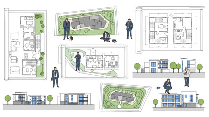 Architectural Plans and Figures in Detailed Project Layouts