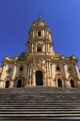 Duomo of San Giorgio in Modica, fine example of sicilian baroque art. Sicily, southern Italy. Modica , Ragusa Province
