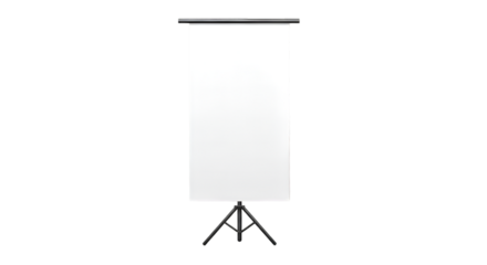 Blank White Presentation Easel on Tripod Stand