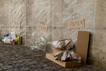 Area where students are taught to separate waste