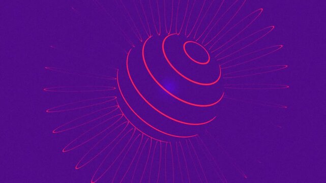 Purple background with Pink stripes Minimalist Motion Graphics
