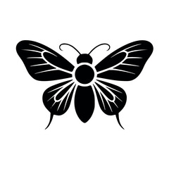 butterfly silhouette vector image, butterfly vector image.