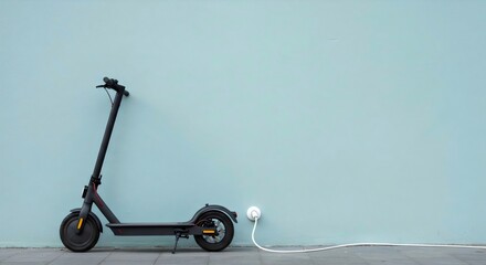 Modern eco-friendly scooter for urban commuting and green lifestyle