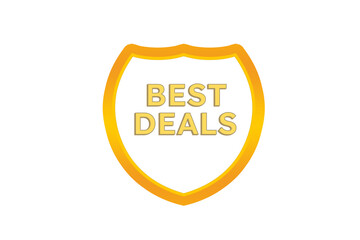 Golden 3D Shield Icon with 