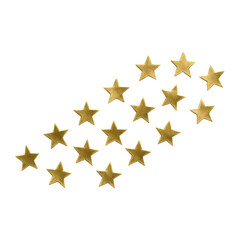 PNG Gold stars scattered pattern