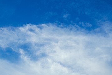 Blue Sky with White Clouds