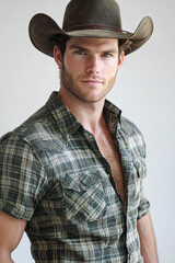 Portrait of a Handsome and Masculine Cowboy – Small-Town Romance Novel Hero