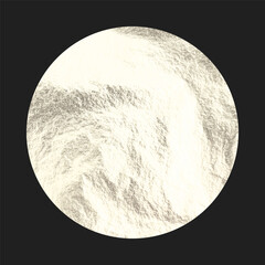 Silver foil, shiny handmade circles. Golden glittering texture, pattern. Luxury shining hand drawn background. Wedding, greeting card decoration elements. Modern minimalist art. Vector illustration.