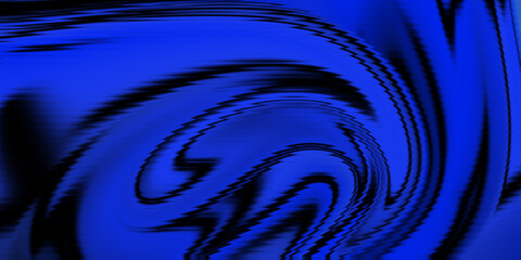 An abstract digital swirling patterns in deep blue and black with a glass-like effect. The dynamic, fluid motion creates a modern, futuristic style ideal for banners, web design, digital wallpapers