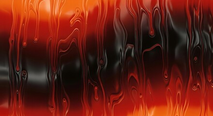 Stunning vibrant red and black abstract background with glossy liquid drips, perfect for dynamic presentations and modern designs