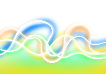 Abstract glowing neon light trails motion blur texture subtle noise overlay for digital art backgrounds isolated on transparent background Hand Draw