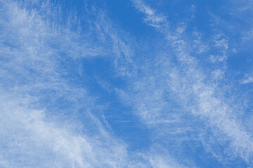 Blue Sky with Cirrus Cloudscape