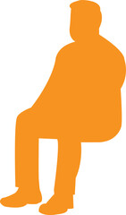 vector illustration of a silhouette of a man