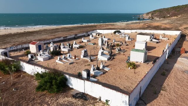 Cemetery on Malhada Beach - Jericoacoara Village - Jijoca de Jericoacoara, Cear&aacute;, Brazil