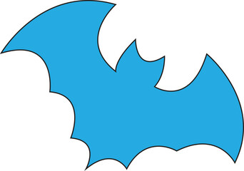 vector illustration of a halloween bat