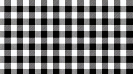 Black and white gingham pattern for background or fabric design
