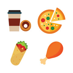 food and drink icons set 